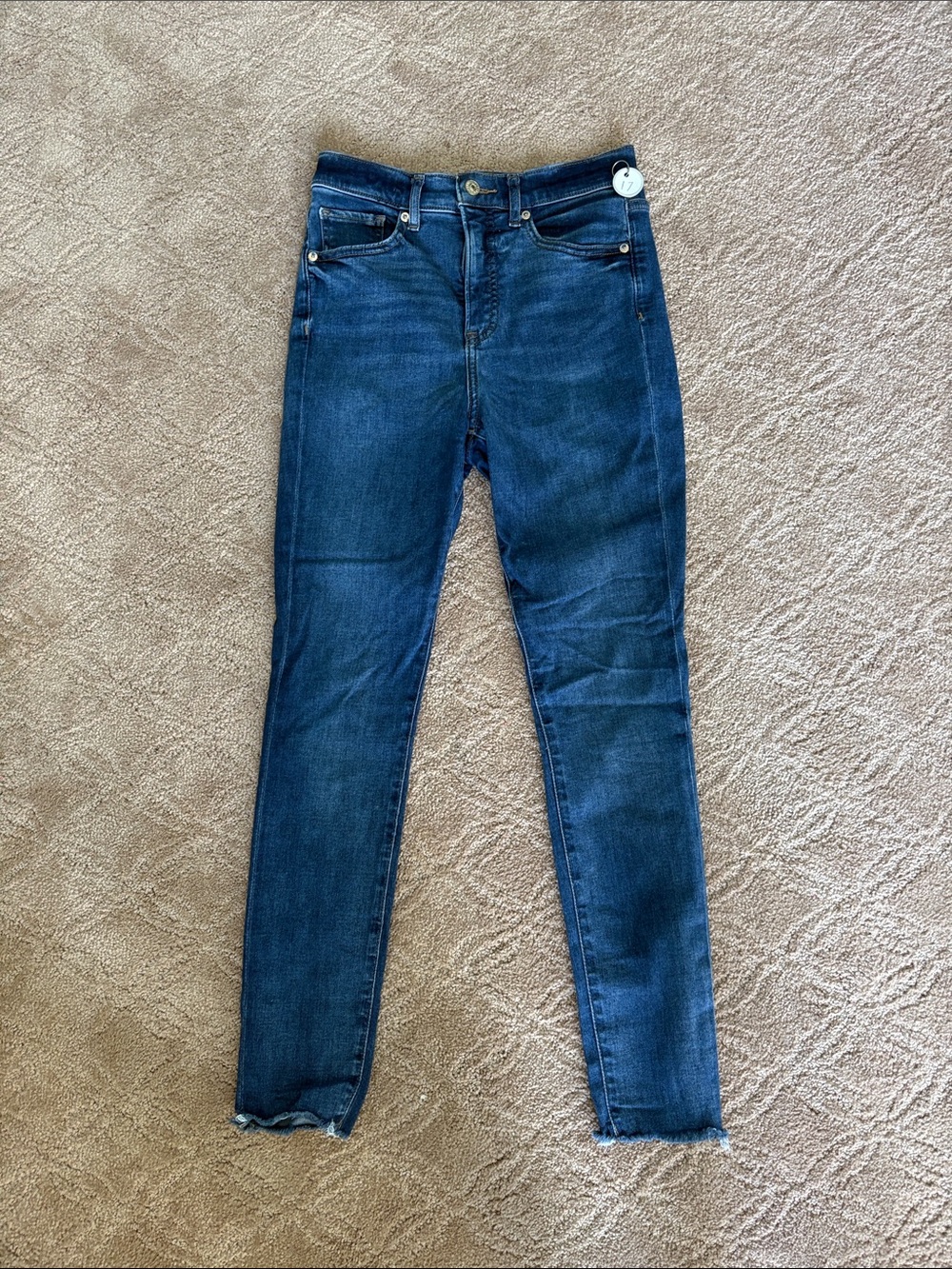 Express Womens Skinny Jeans in Deep Indigo